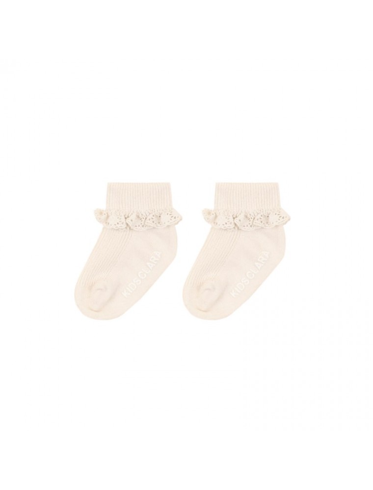 childrens cream ankle socks