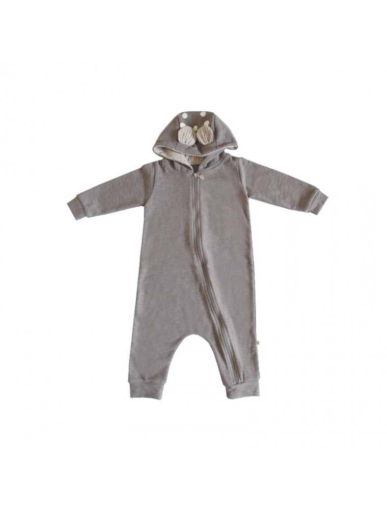 Bambi Hooded Jumpsuit Grey