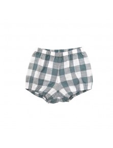 LCC Poppy Bloomers – Blue Textured Gingham