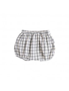 Baby Gingham Grey Bloomers