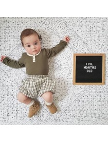 Baby Gingham Grey Bloomers