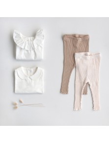 Play Up Baby Rib Legging - Ivory