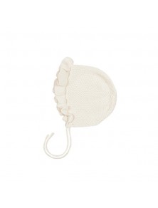 HP Baby Ruffle Bonnet - Ivory