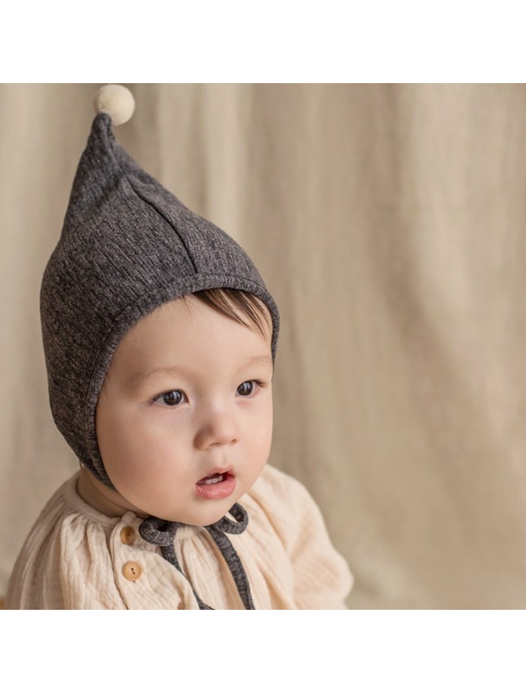 baby knitted pixie bonnet kids store children store french boutique fashion