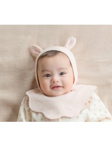 Baby Knitted Dear Bonnet - Ballet Pink 