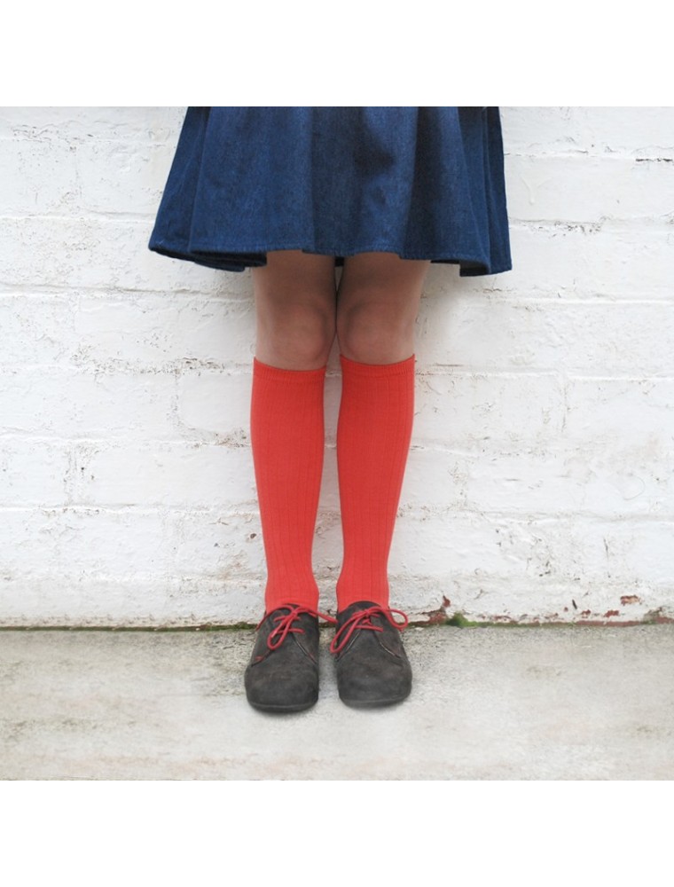 girls knee high socks red vintage style kids store children boutique